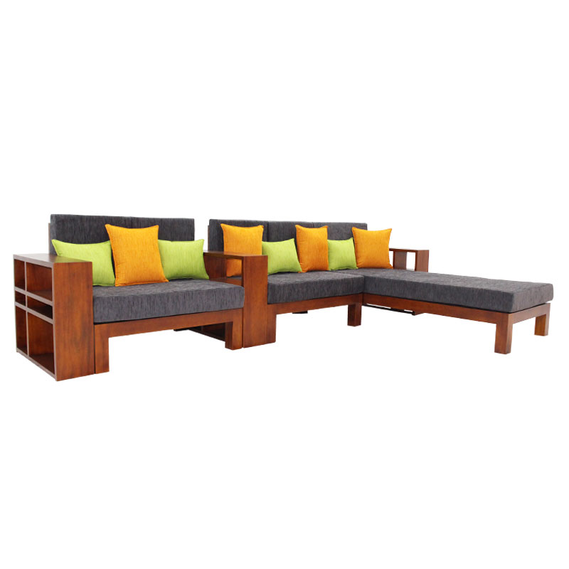 L SOFA ALBA  MAHOGANY – Arpico Furniture